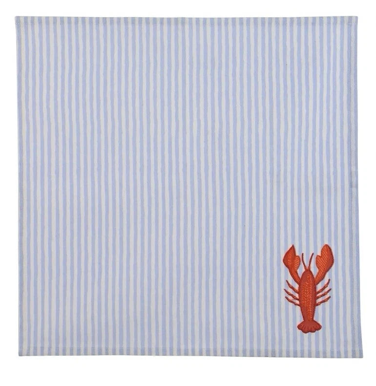 Set di 2 tovaglioli 40x40 cm con decoro aragosta e cavalluccio marino Kaemingk
