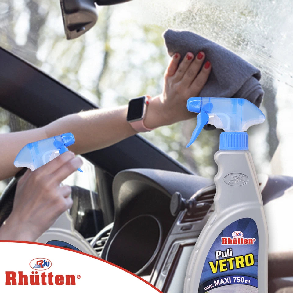 Rhütten Pulivetro Antipioggia 750 ml Detergente Idrorepellente per Vetri Auto