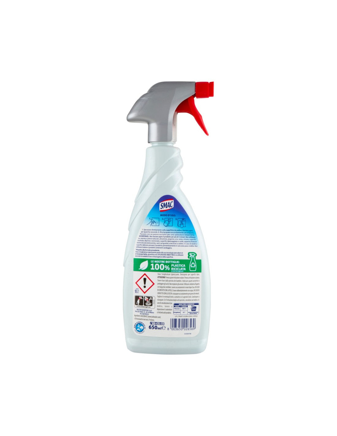 Smac spray scioglicalcare igienizzante con barriera previeni calcare 650 ml