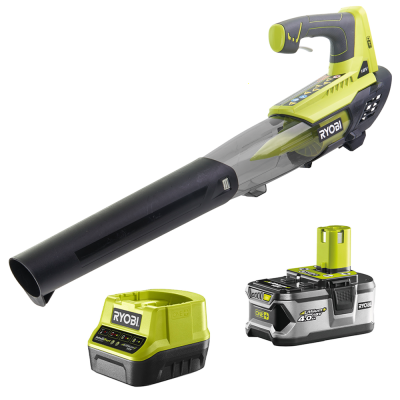 Soffiatore a batteria 18V One+ con batteria 4Ah e caricatore Ryobi