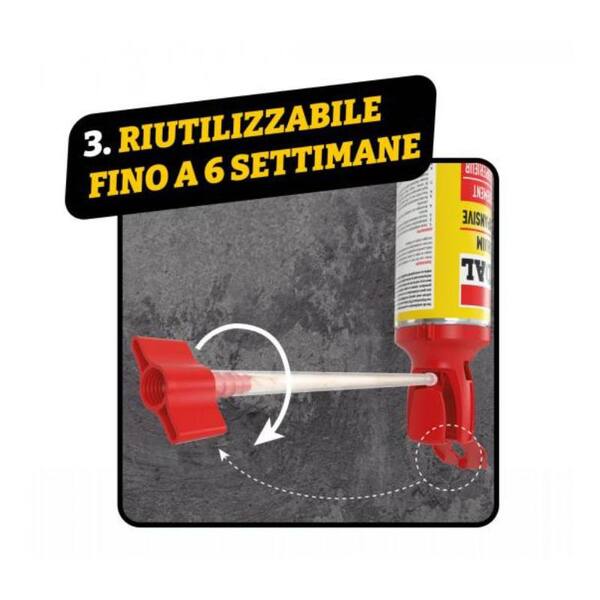 Schiuma Poliuretanica SOUDAL Genius Gun per Montaggio e Isolamento 750ml, Applicatore Manuale Riutilizzabile | SOUDAL
