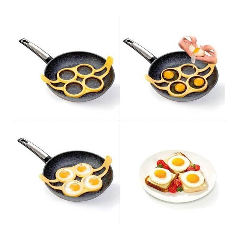 Stampo per Pancake in Silicone 36 x 16 cm con 4 Forme Decorative PRESTO Tescoma