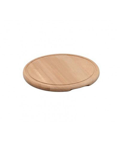Tagliere Rotondo in Legno di Acacia Ø 25 cm con Scanalatura Kesper