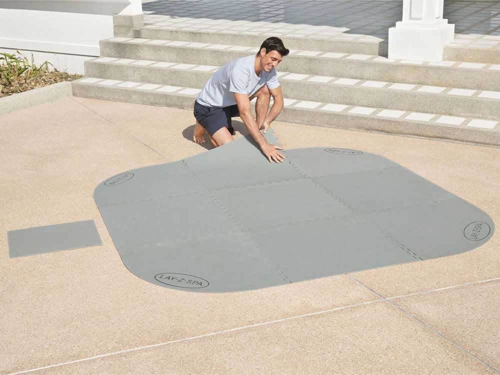 Tappetino di Protezione Bestway Lay-Z-Spa 196x196 cm, Base per Idromassaggio e Piscine | Bestway