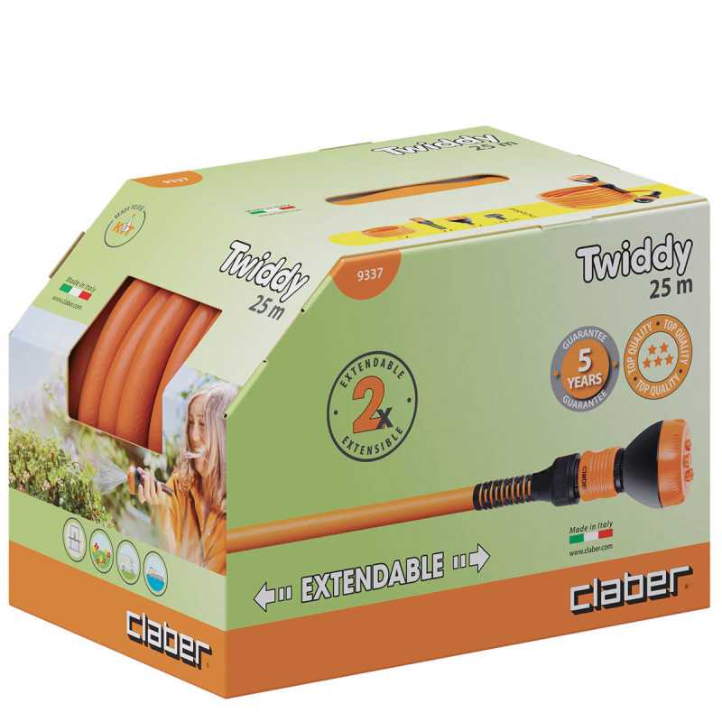 Tubo Twiddy 25 metri estensibile Claber