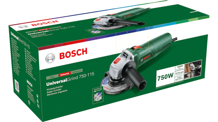 Bosch UniversalGrind 750-115 Smerigliatrice Angolare 750 W Ø115 mm