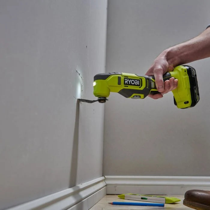 Utensile Multifunzione Ryobi 18V ONE+ RMT18-0, Strumento Oscillante per Taglio, Levigatura e Raschiatura | Ryobi
