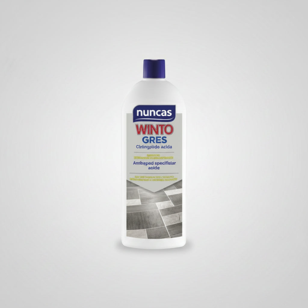 Detergente specifico per gres porcellanato e ceramica opaca o lucida 1 litro Nuncas